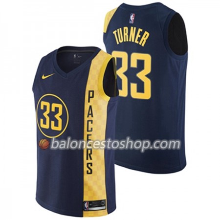 Camiseta Hombre NBA Indiana Pacers Myles Turner 33 Nike City Edition Swingman
